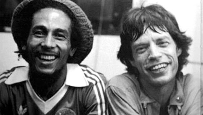Bob Marley & Mick Jagger