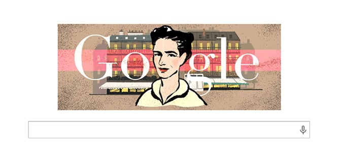 Simone de Beauvoir é homenageada no Doodle do Google