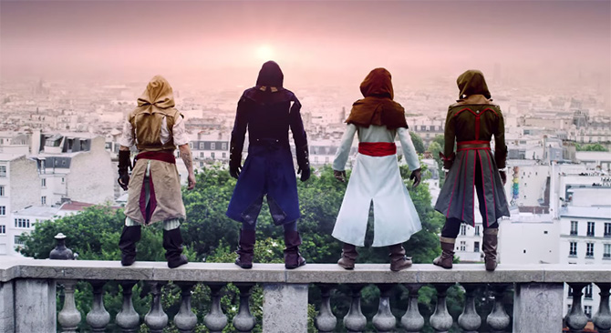 Vídeo mescla Assassin's Creed Unity com parkour