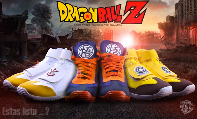 México vende tênis do Dragon Ball Z licenciado oficialmente