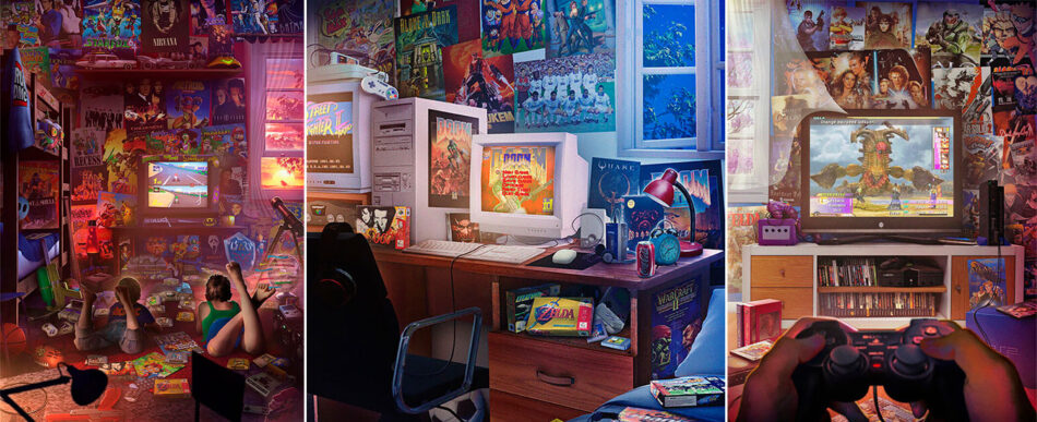 A nostalgia dos anos 90 em ilustrações