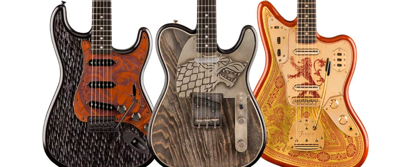 Guitarras do Game of Thrones são lançadas pela Fender