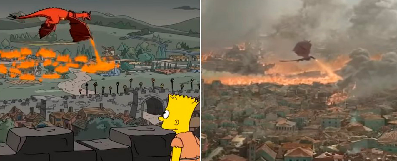 Os Simpsons previram o penúltimo episódio de Game of Thrones