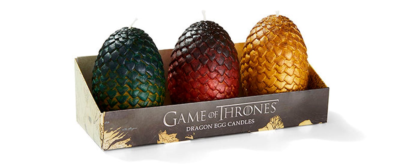 Velas de ovos de dragão do Game of Thrones