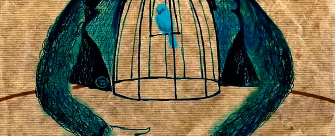 O Pássaro Azul: poema de Bukowski em animação