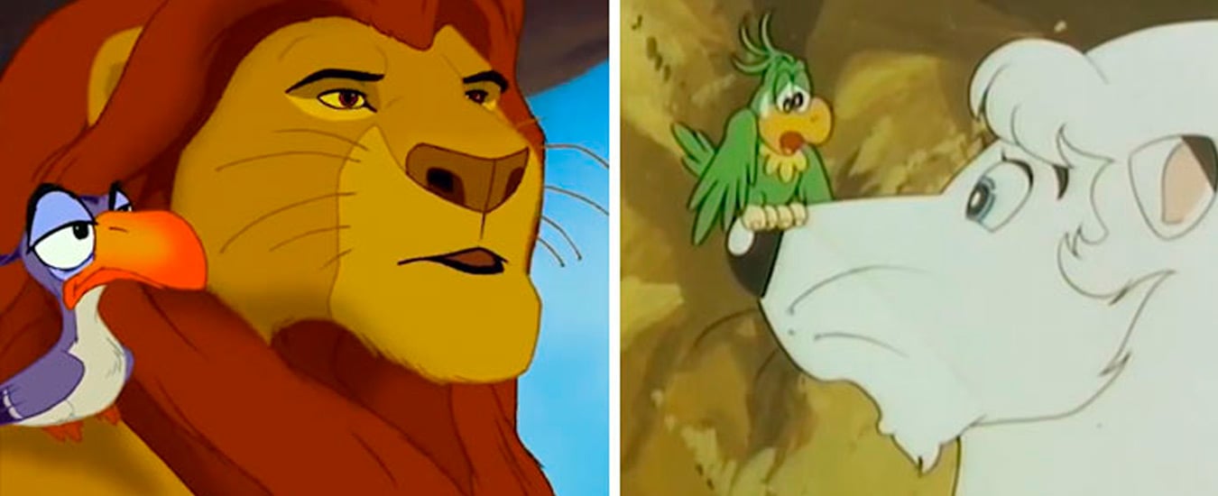 Rei Leão é plágio de Kimba, mas claro que a Disney nega