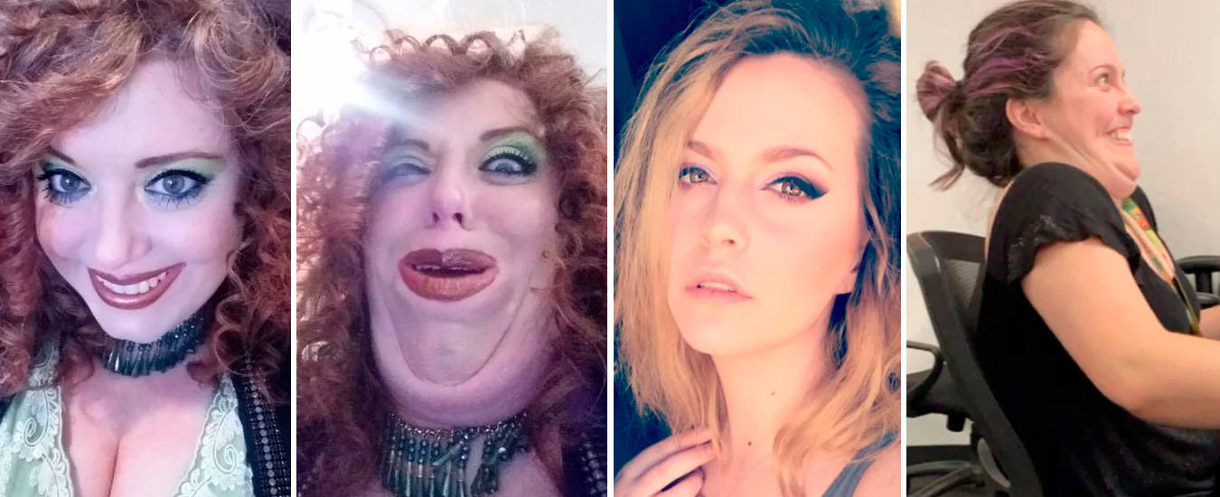 A mesma pessoa: Antes e depois em selfies de mulheres