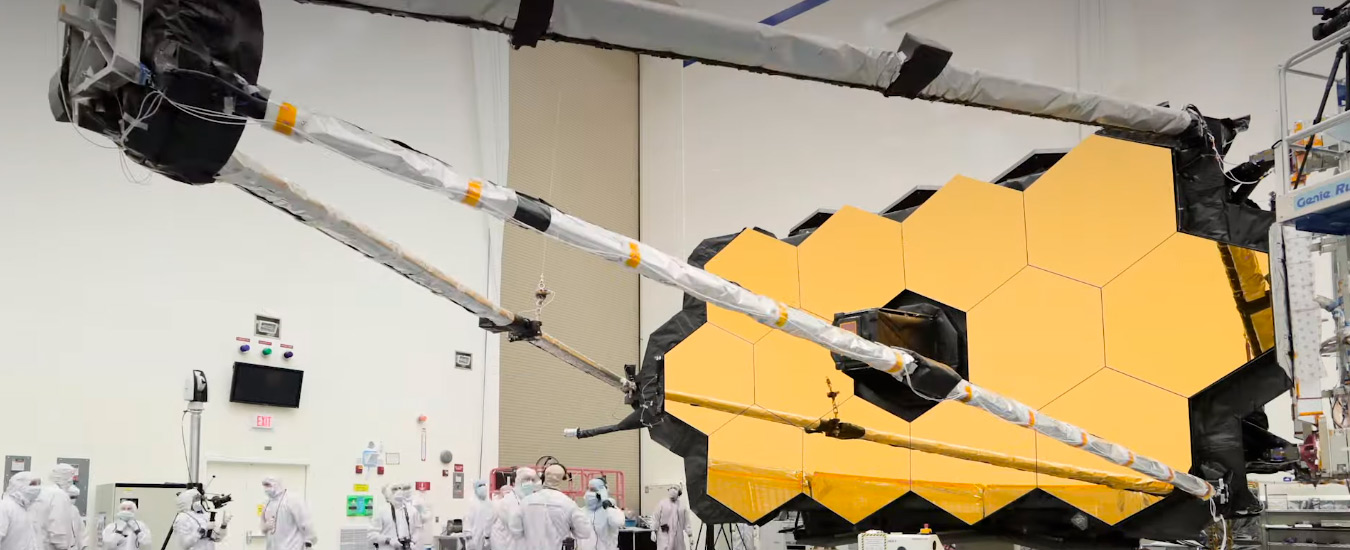 Vídeo mostra testes do telescópio Espacial James Webb