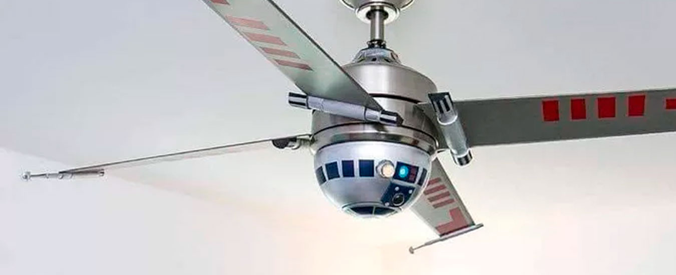 Ventilador do Star Wars traz asas de X-Wing e globo de R2-D2