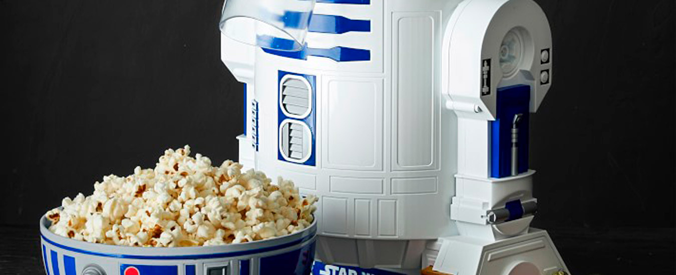 Pipoqueira do R2-D2 vem com recipiente no formato da cabeça do robô