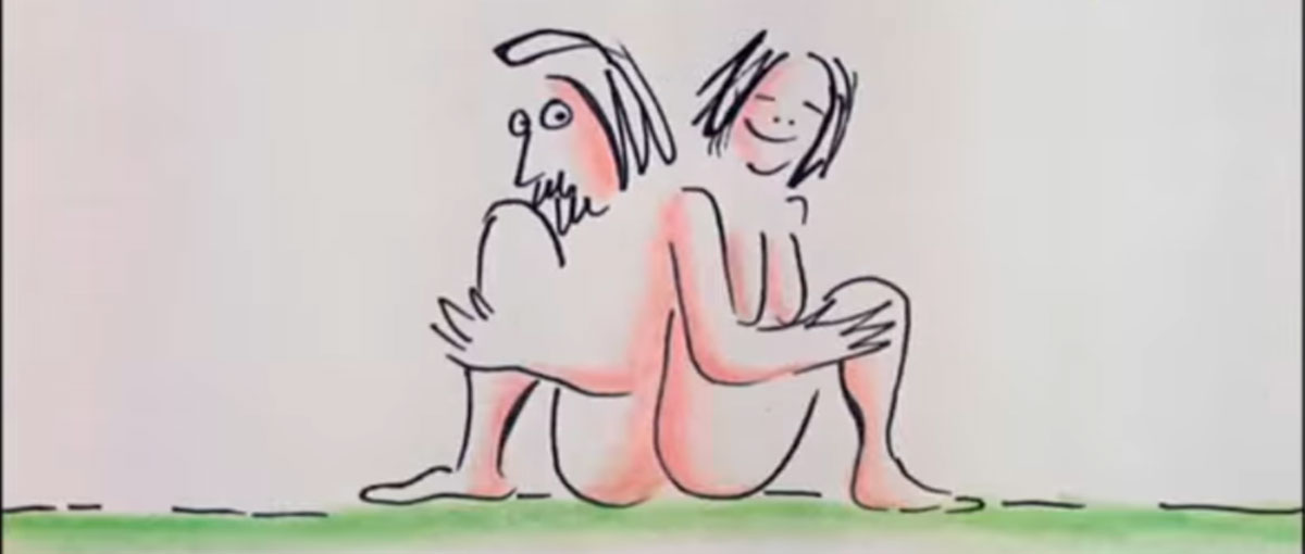 O curta feito com ilustrações de John Lennon