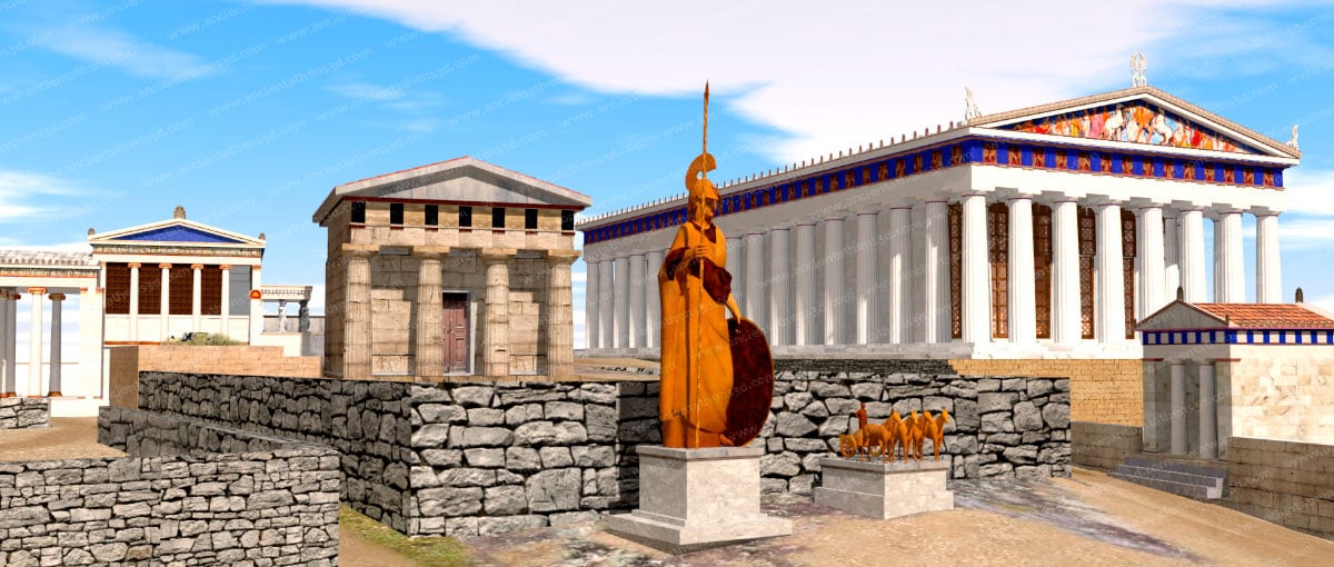 Explore a Atenas Atinga recriada em 3D