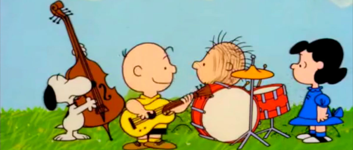 Gangue de Peanuts toca clássicos do rock - Nerdizmo