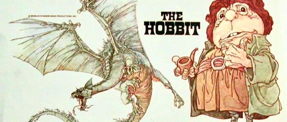 As artes do Hobbit de 1977, animação do antigo Studio Ghibli