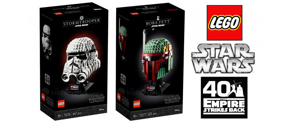 Bustos LEGO do Star Wars trazem Stormtrooper e Boba Fett