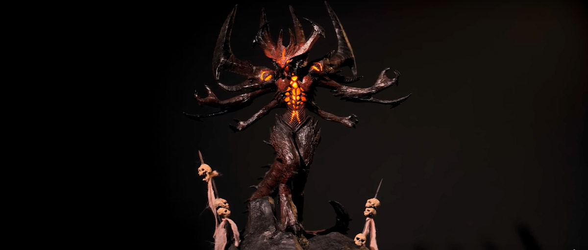 Youtuber cria estátua do Diablo com caneta impressora 3D