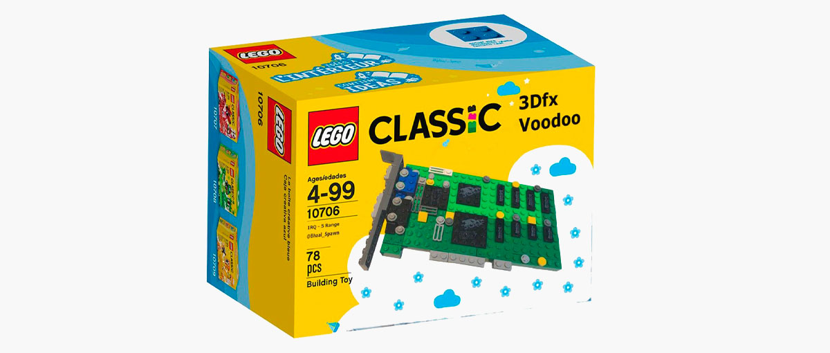 LEGO da VooDoo 3D, a placa topo de linha dos anos 90