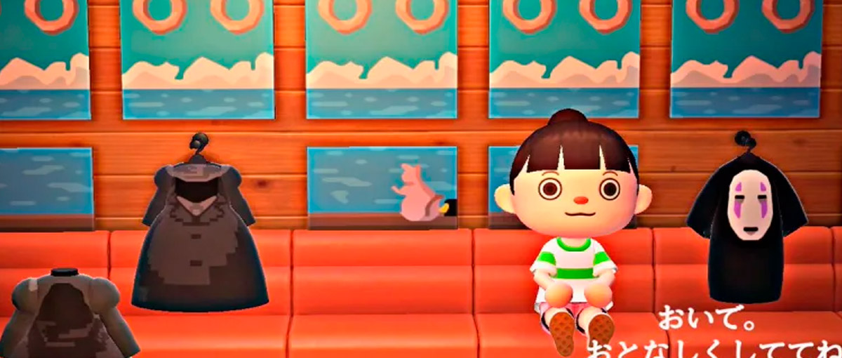 A Viagem de Chiriro recriada em Animal Crossing