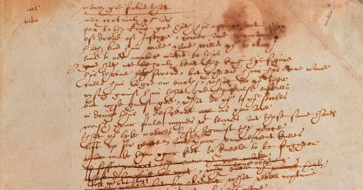 O único manuscrito de Shakespeare está disponível online