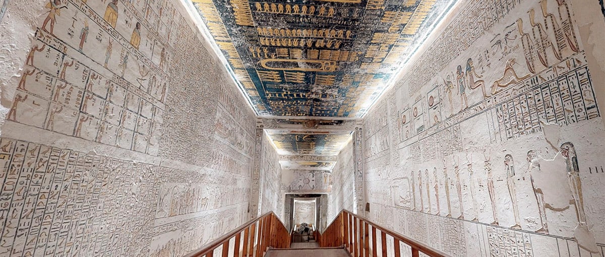 Visite a tumba do Faraó Ramsés VI recriada em 3D