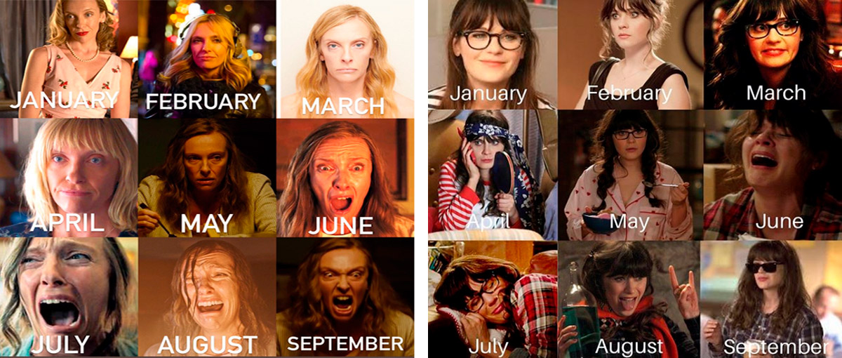 #2020challenge: atores representam as emoções de cada mês do ano com seus papéis do cinema