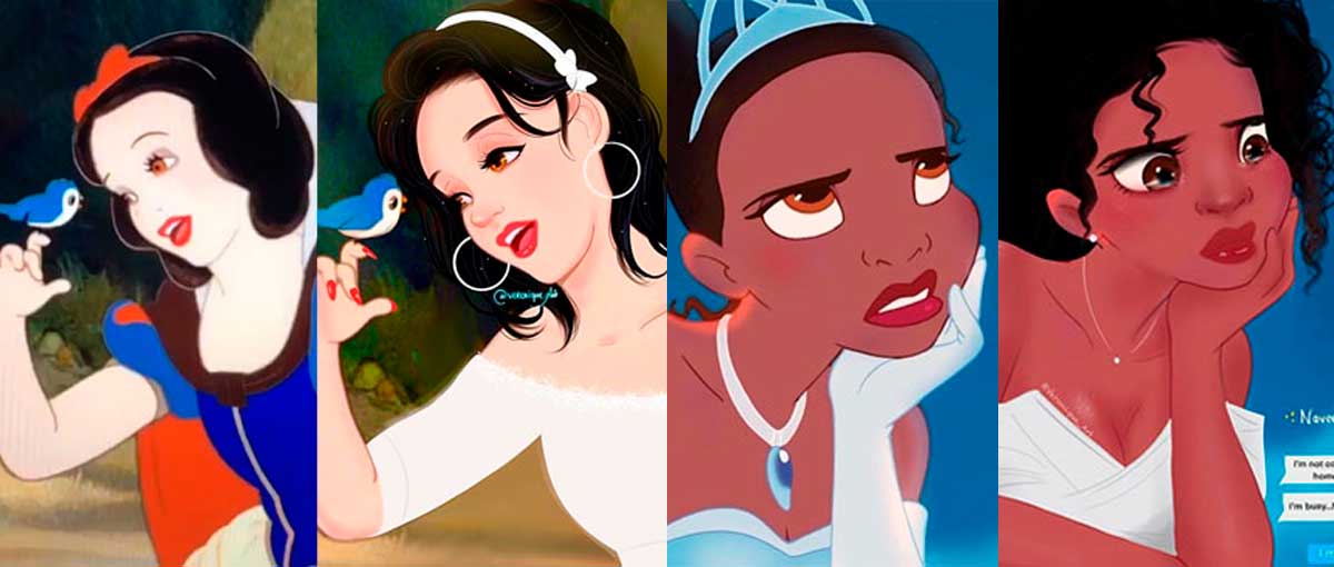 20 Personagens da Disney atualizados para a modernidade