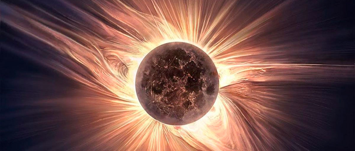 A impressionante pintura de um Eclipse Solar