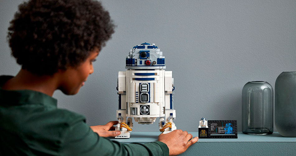 Um LEGO do R2-D2 enorme para adultos