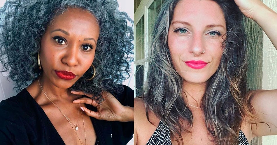 20 mulheres de cabelo branco que abandonaram a tinta e ficaram incríveis