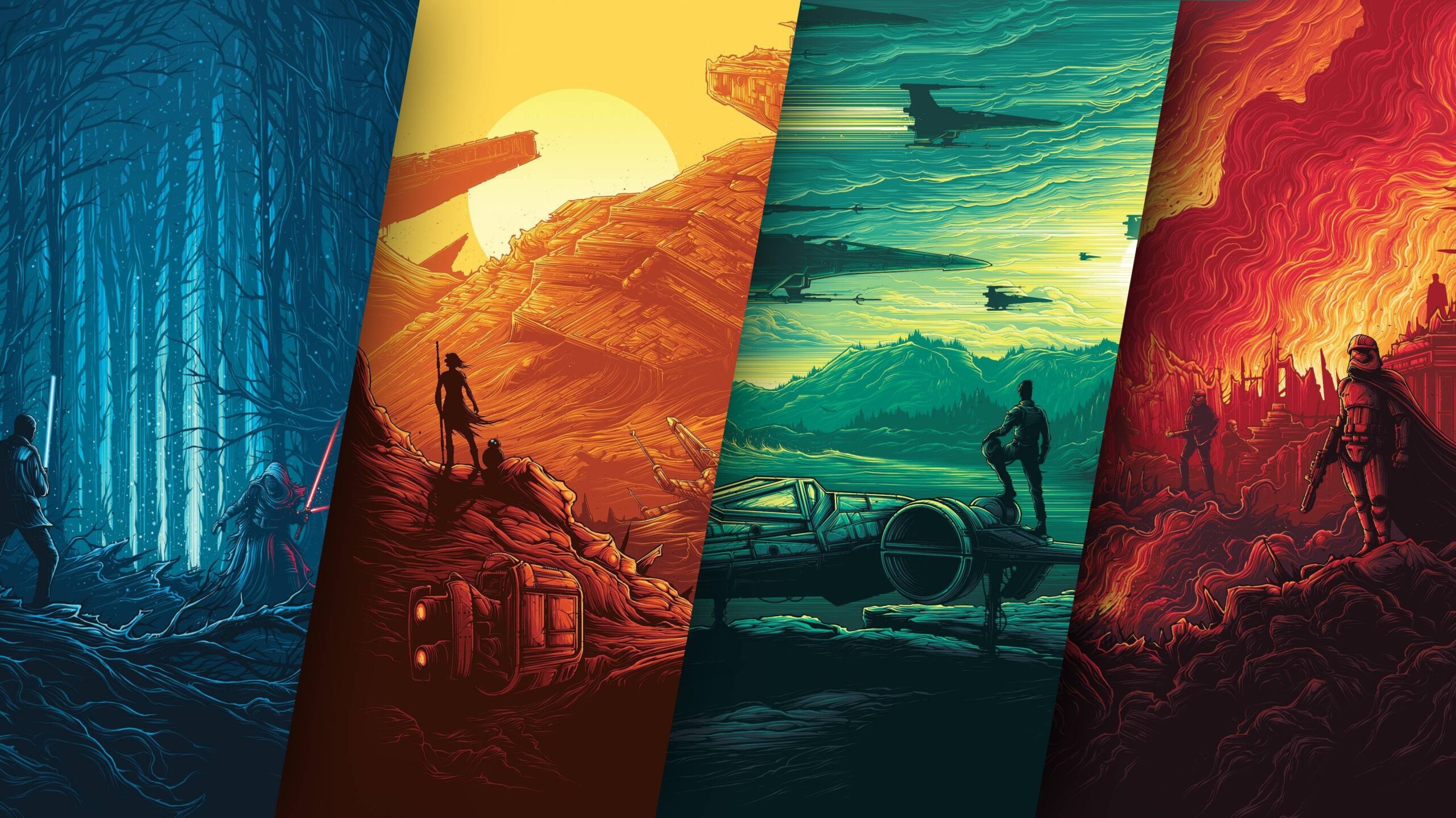 20 Belos e Artísticos Wallpapers de Star Wars para baixar