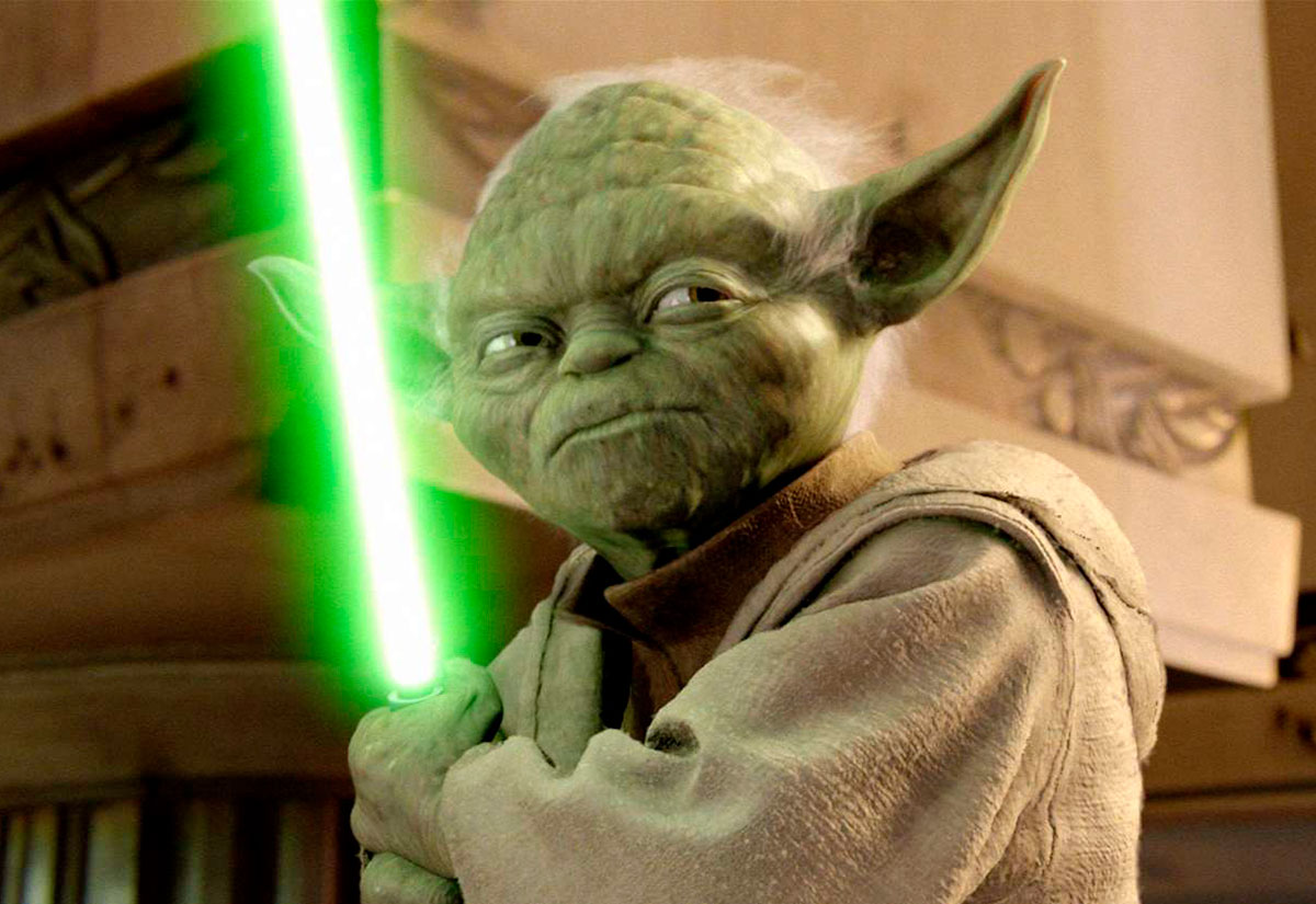 Como seria se Yoda falasse normalmente?