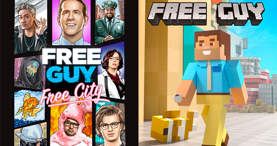 Pôsteres de Free Guy recriam capas de games famosos