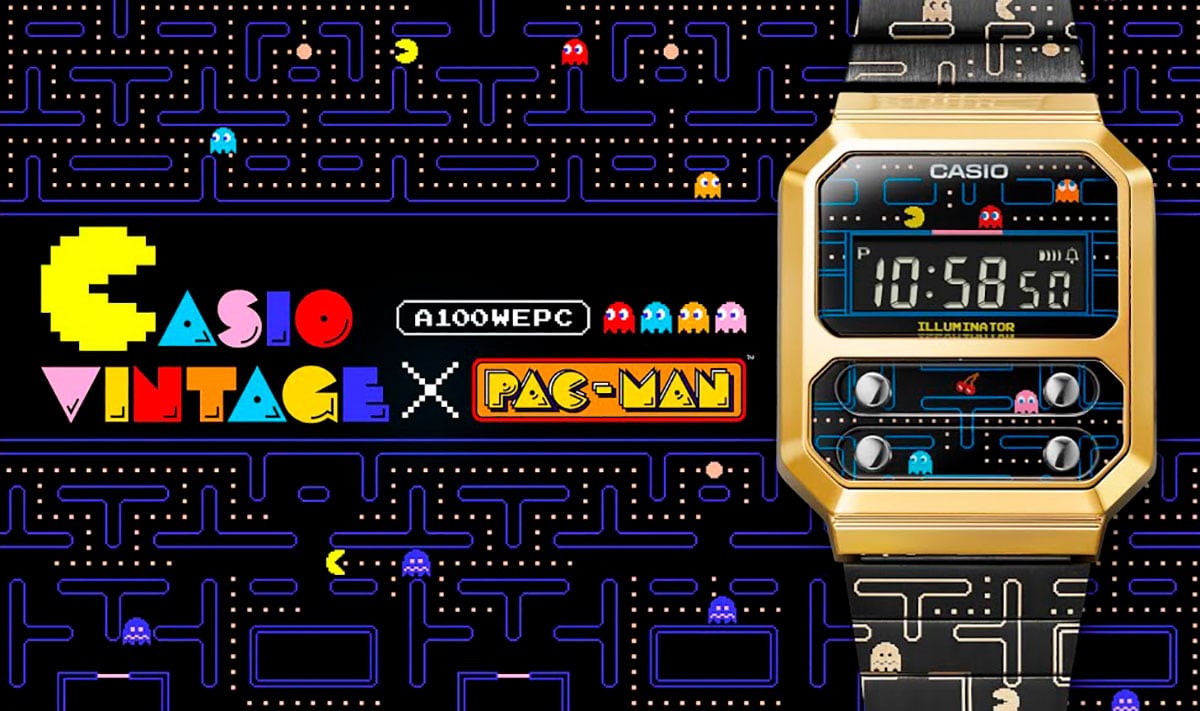 Relógio do Pac-Man é inspirado no clássico Casio Vintage A100