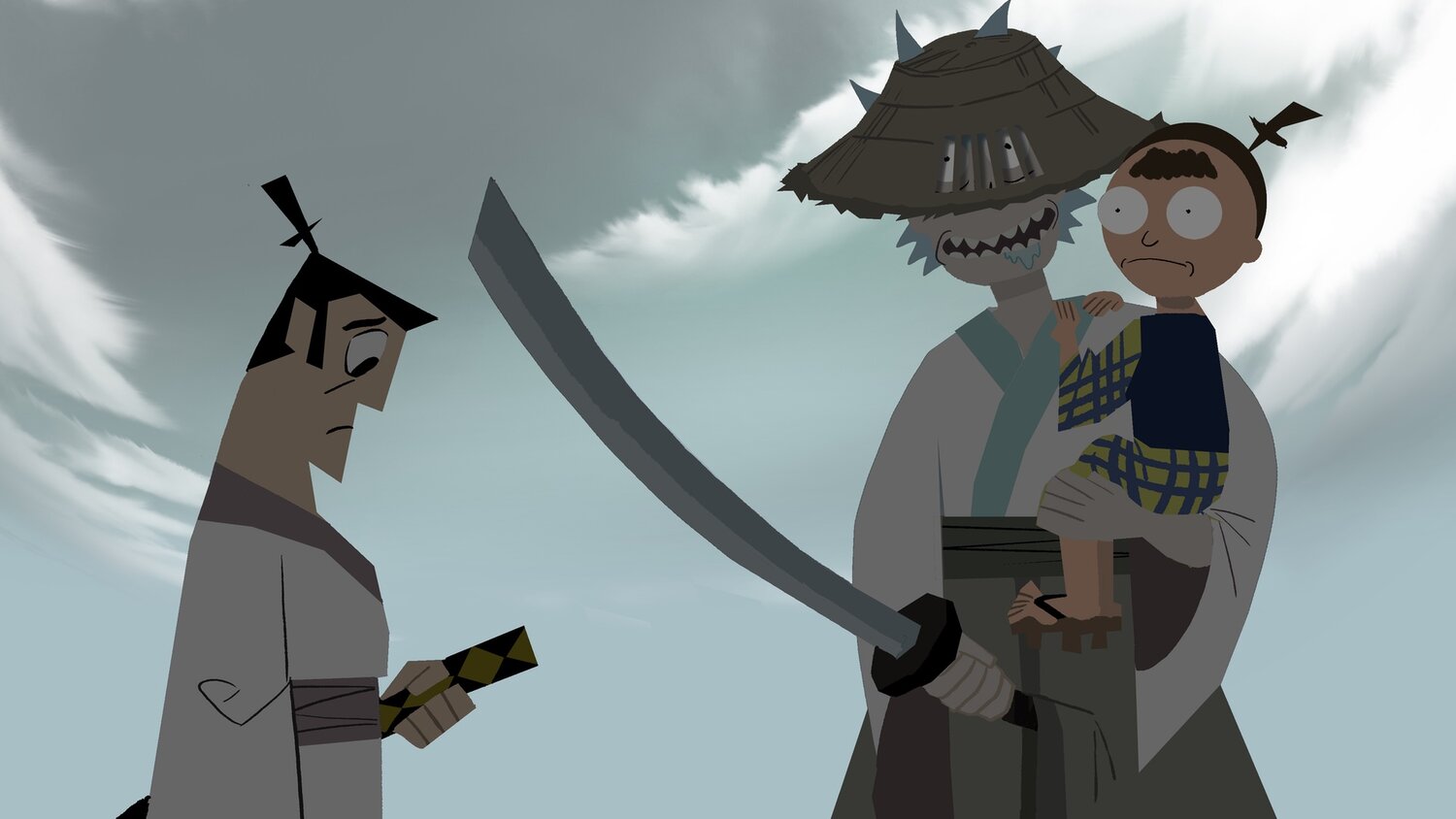 Samurai Jack e Rick e Morty se juntam em arte de Tartakovsky, criador do desenho