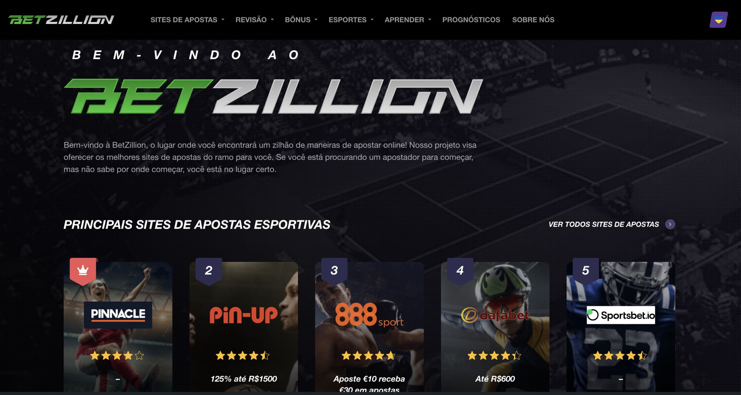 O maior site de informações para apostas BetZillion chega ao Brasil