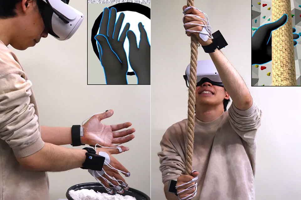 Novo sistema de feedback tátil para VR gera sensações sem uso de luvas
