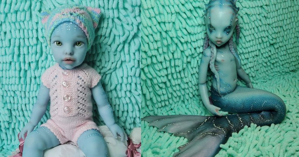 Artista cria adoráveis bonecas de bebês aliens no estilo reborn