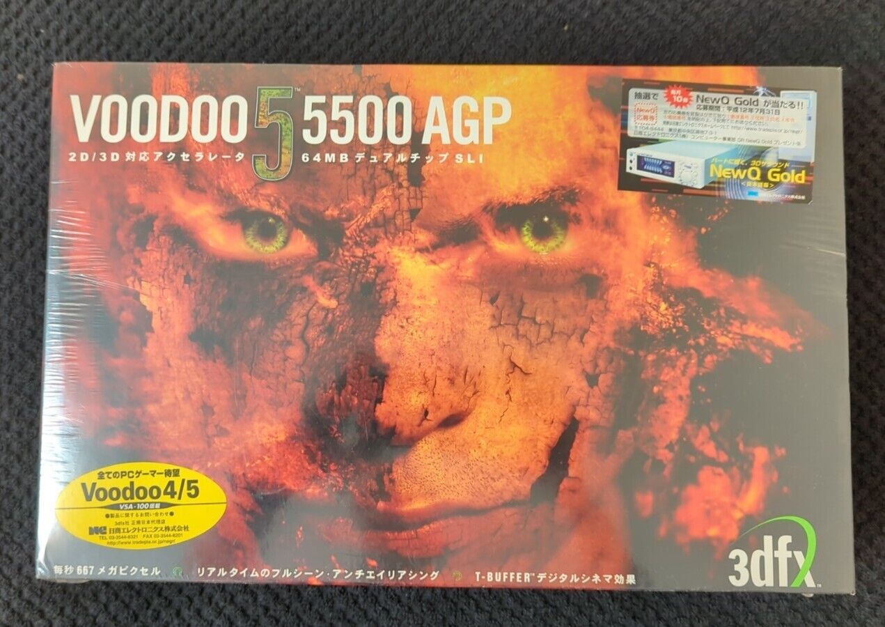 Placa de vídeo 3dfx Voodoo 5 lacrada aparece em leilão por R$ 14 mil