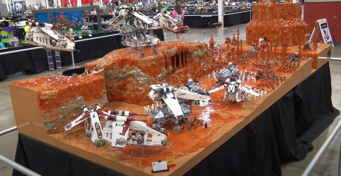 Gigante diorama de LEGO do Star Wars usa 250 mil peças para recriar grande batalha
