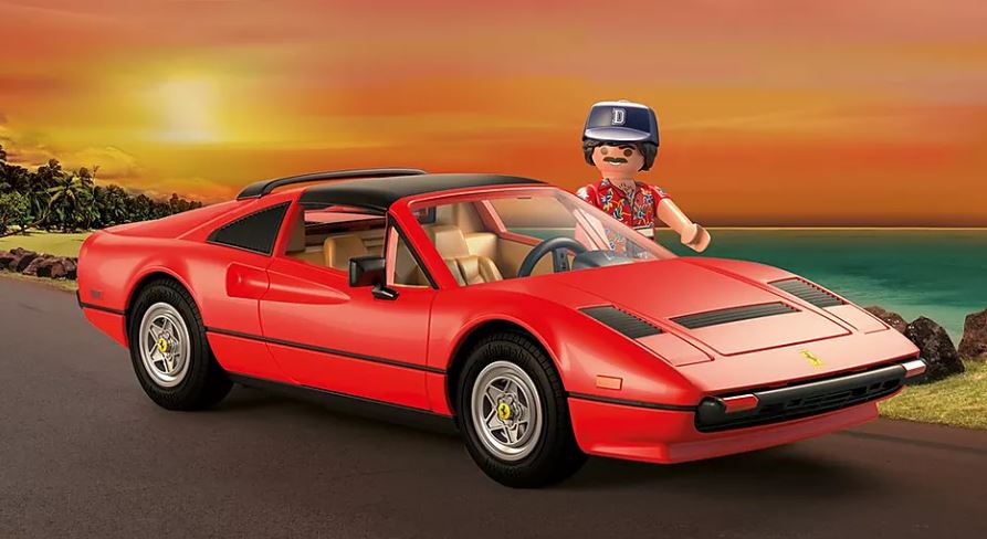 Playmobil do Magnum P.I. traz icônico Ferrari da série