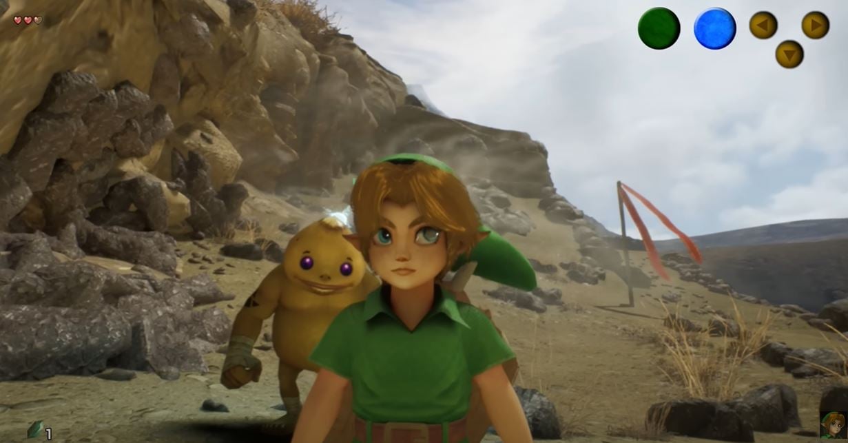 10 minutos de Zelda Ocarina of Time na Unreal Engine 5.2