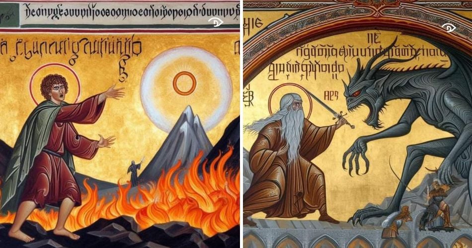 O Senhor dos Anéis em arte bizantina