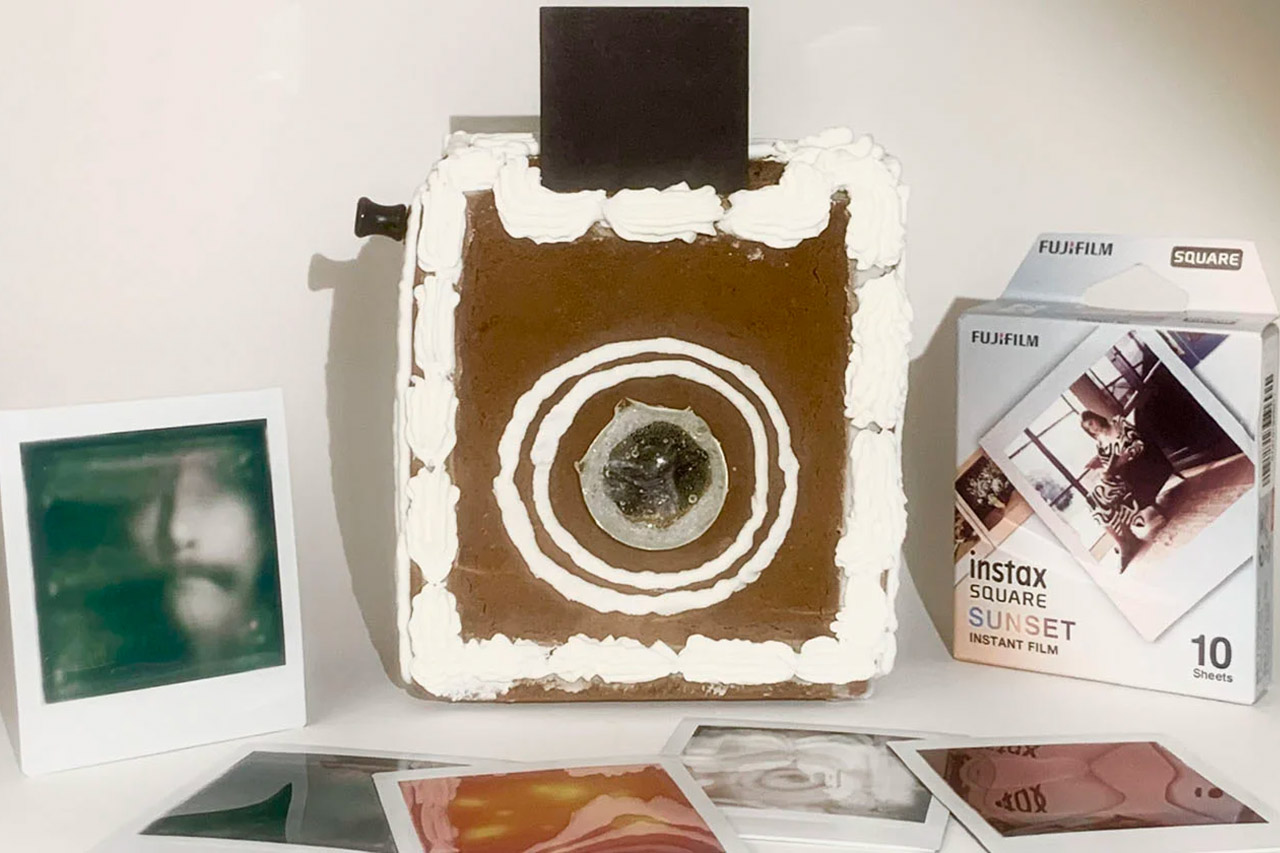 Fotógrafo cria câmera fotográfica feita de biscoito de gengibre
