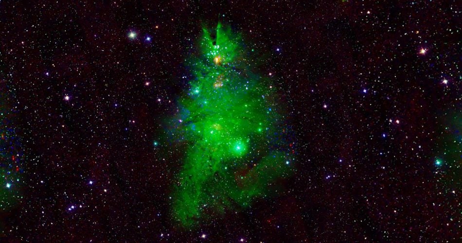 Observatório de Raios-X Chandra da NASA captura constelação em forma de árvore de Natal a 2.500 Anos-Luz de Distância