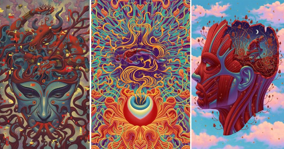 44 Incríveis obras de arte surreais e psicodélicas por Boris Pelcer