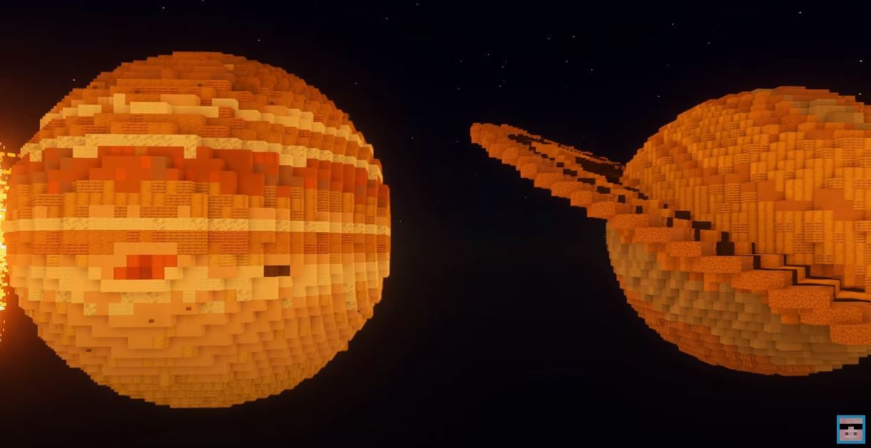 Jogador constrói sistema solar inteiro em escala no Minecraft