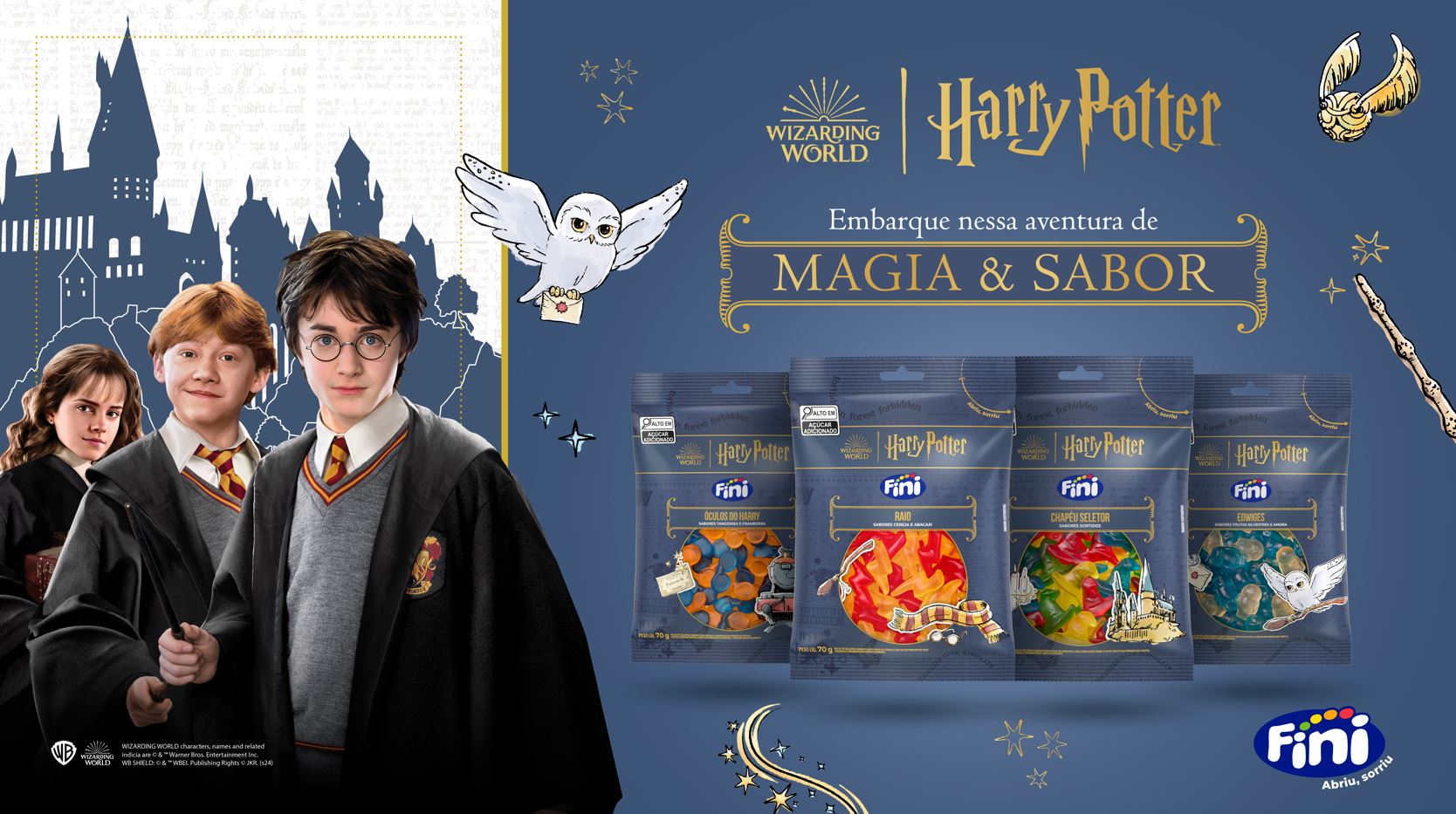 Fini do Harry Potter chega ao Brasil em parceria da marca com a Warner Bros