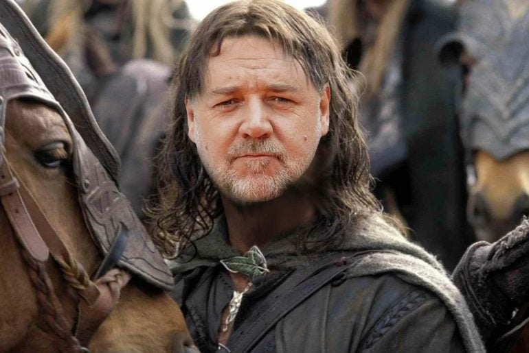 Russell Crowe como Aragorn: ator não se arrepende de ter recusado o papel em O Senhor dos Anéis