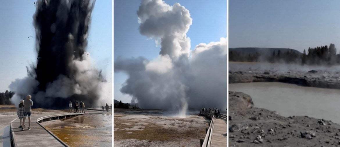 Explosão Hidrotermal no Parque Nacional de Yellowstone viraliza na web