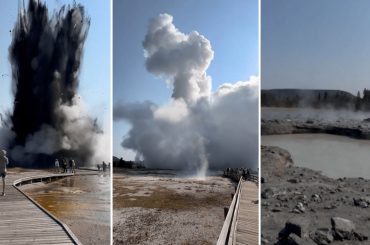 Explosão Hidrotermal no Parque Nacional de Yellowstone viraliza na web